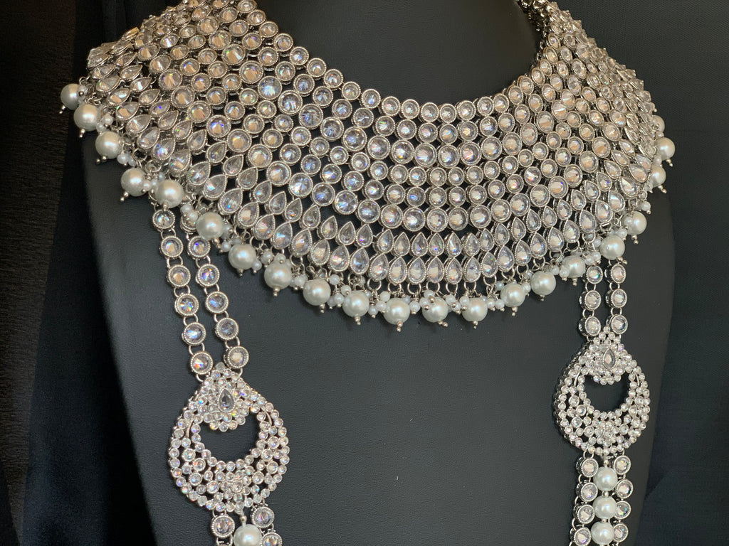 Anila Silver Bridal Set – Nazranaa