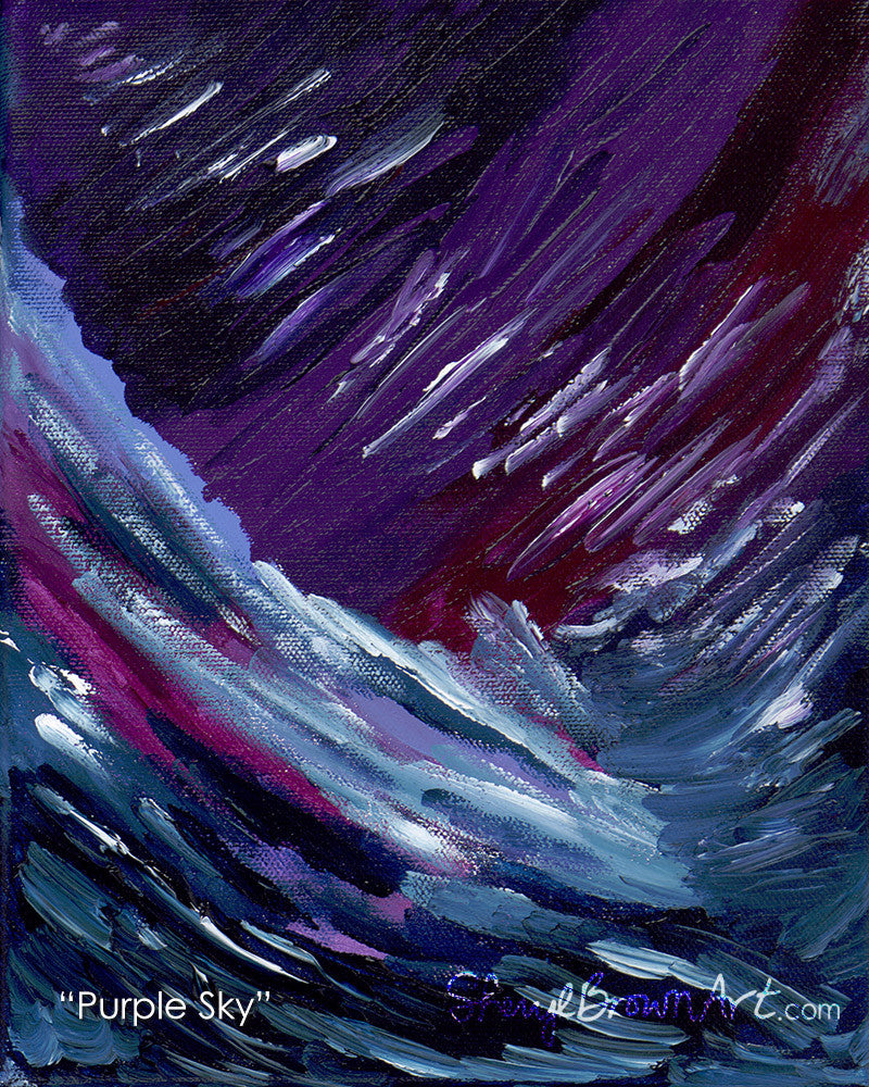 Purple Sky Sheryl Brown Art