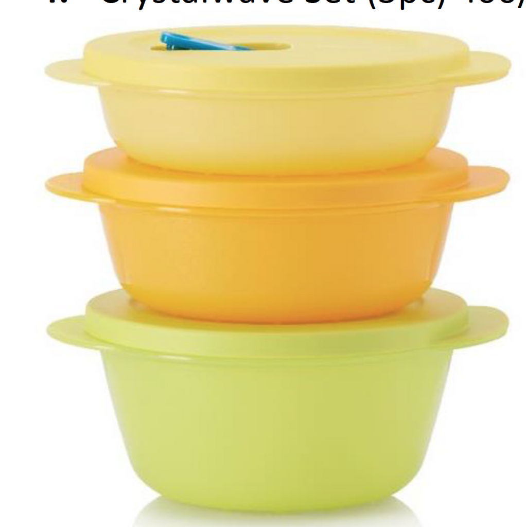 Tupperware Crystalwave Microwave Containers - The ...
