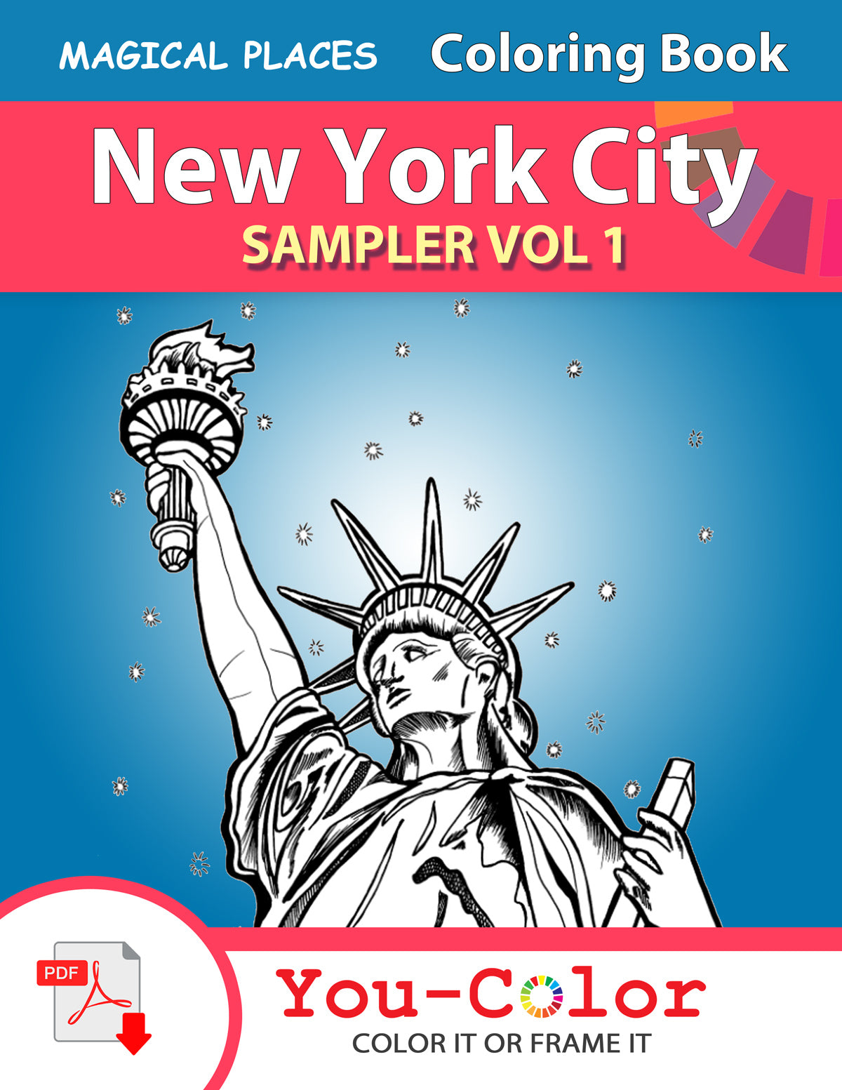 Download New York City Scenes Coloring Book Sampler Vol 1 Use Nycfree1 On Ch You Color