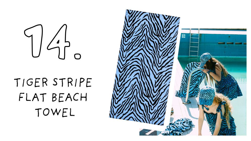 Tiger Stripe Flat Beach Towel