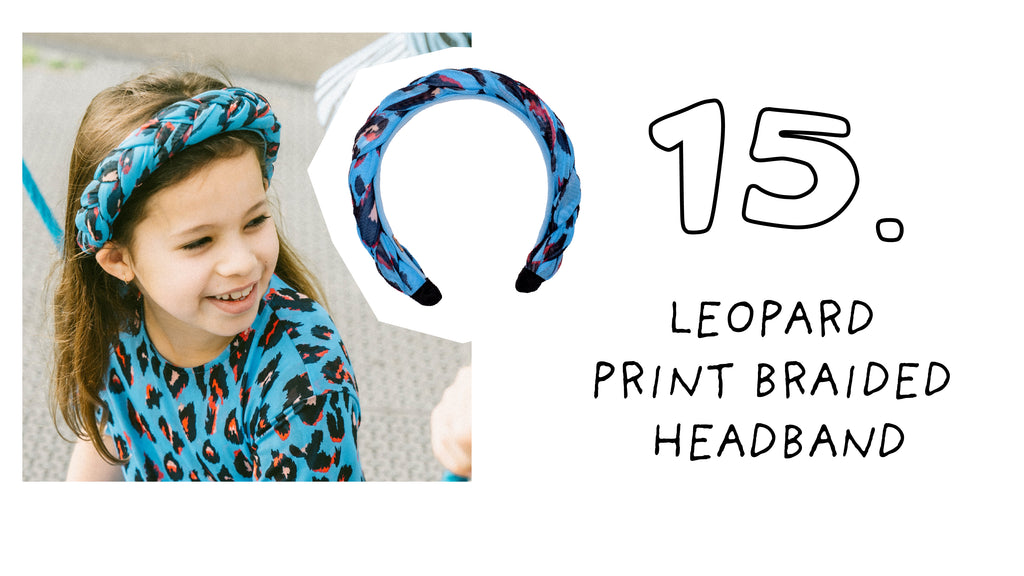 Leopard Print Braided Headband