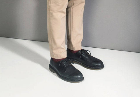 black loafers with khakis
