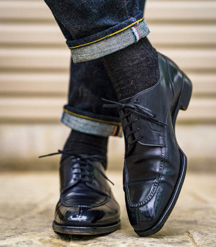 Black Matte Dress Shoes Slighty Square Toe - Tuxedos Online
