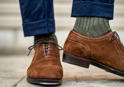 olive green dress socks for fall