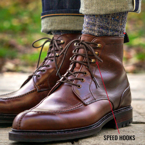 What are speed hooks on dress boots?