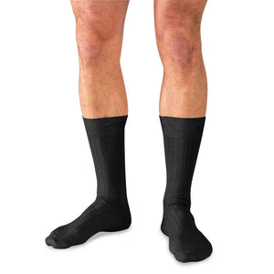 plain black dress socks