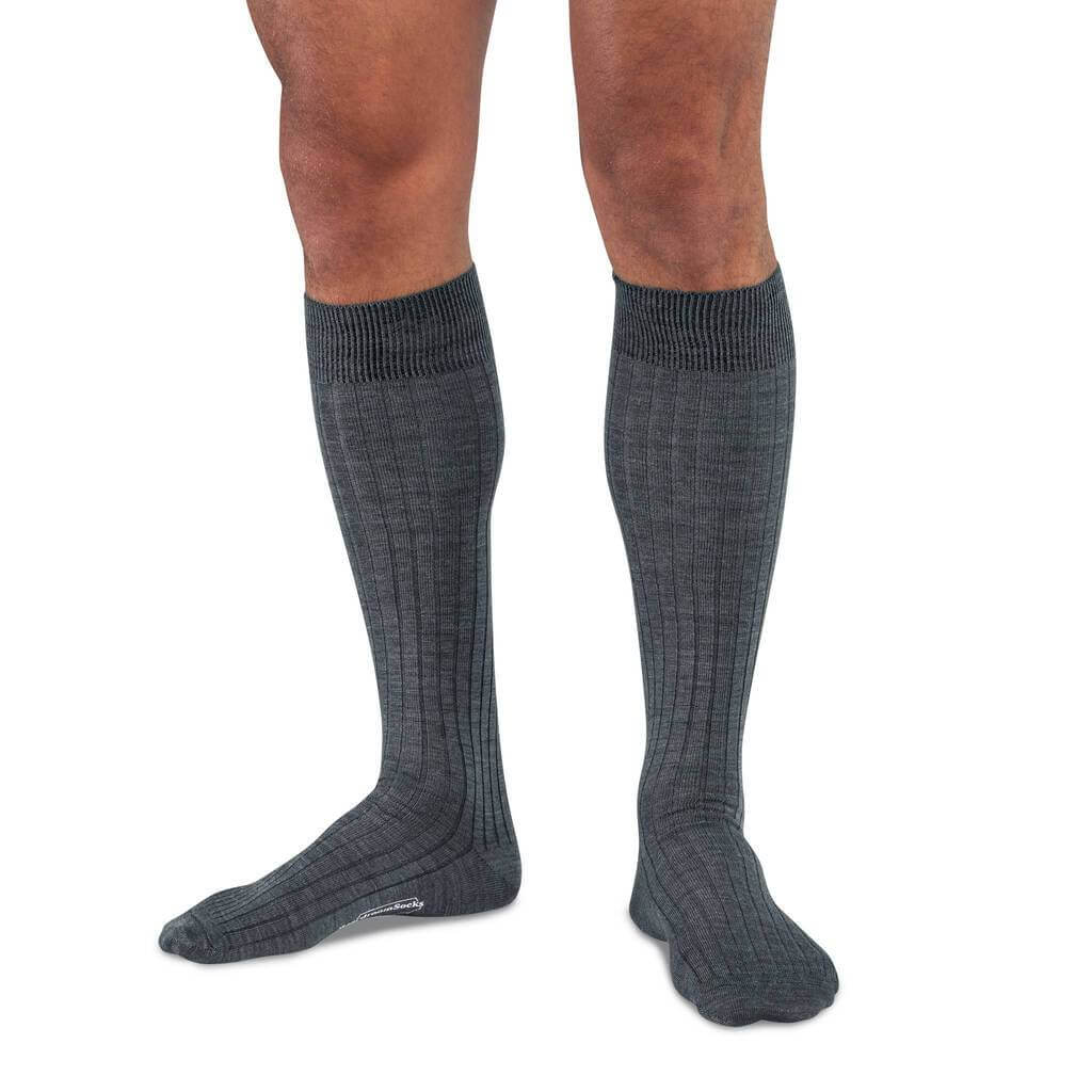 Charlie Over The Calf Houndstooth Merino Wool Socks by Trafalgar Men's  Accessories