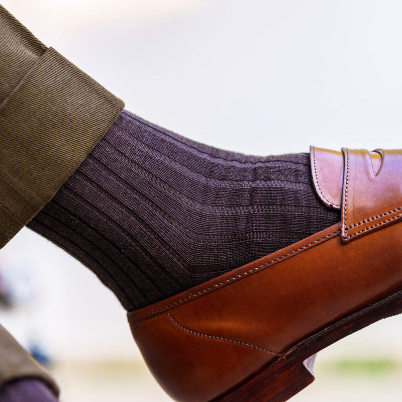 Brown Dress Socks for Men | Made in USA by Boardroom Socks