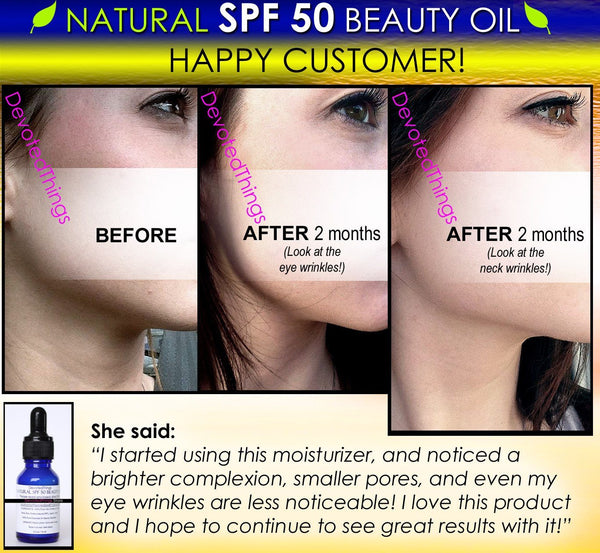 5 Before and After SPF 50 Sunscreen Face Moisturizer Zinc Oxide â DevotedThings