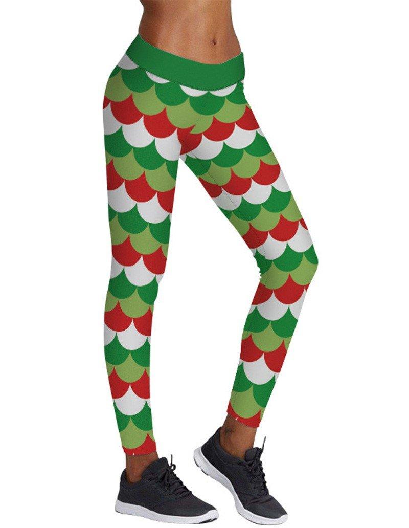 womens christmas running leggings