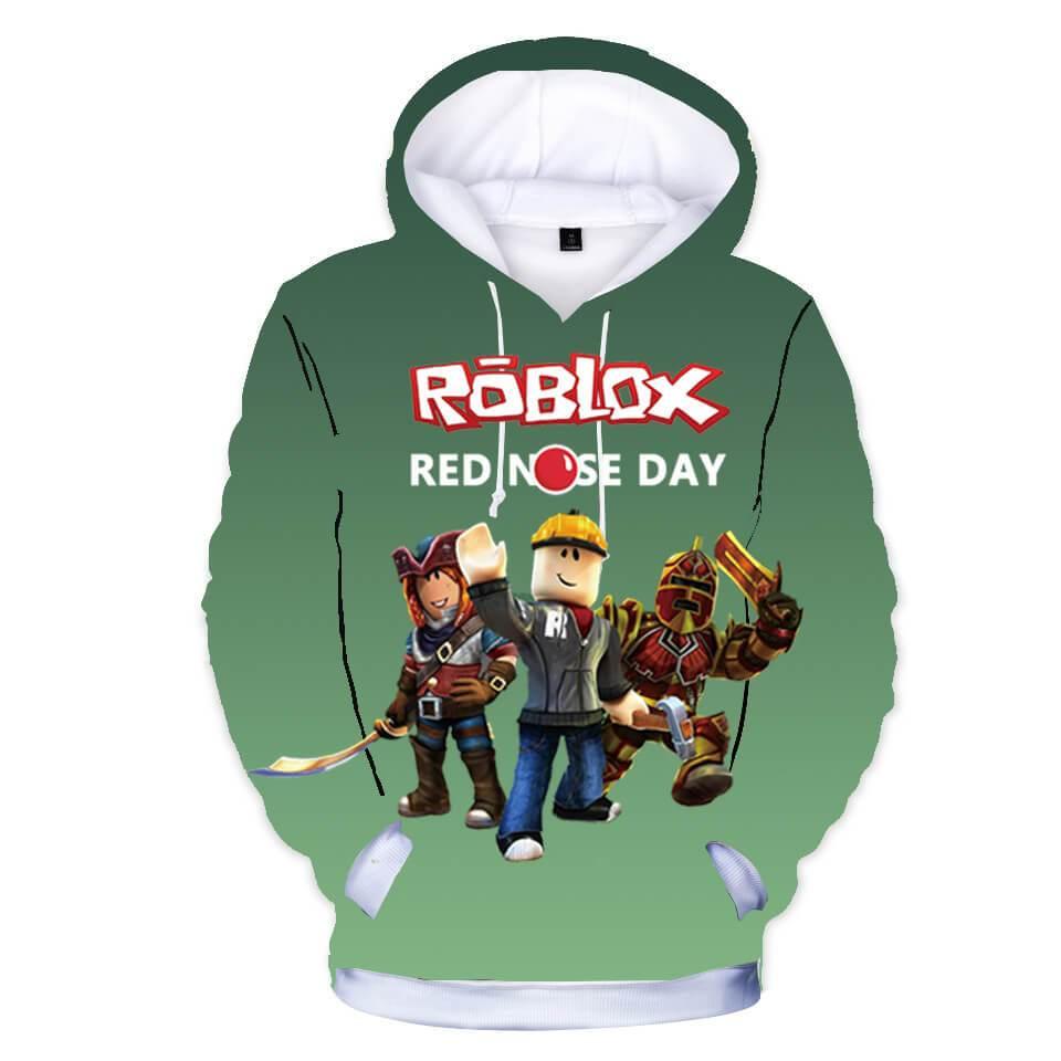 Red Nose Day Roblox 3d Print Girls Boys Cotton Hoodie Fadcover - vestidos kids hoodies for boys girls roblox red nose day costume cartoon print hooded sweatshirt childrens casual cotton tops in hoodies