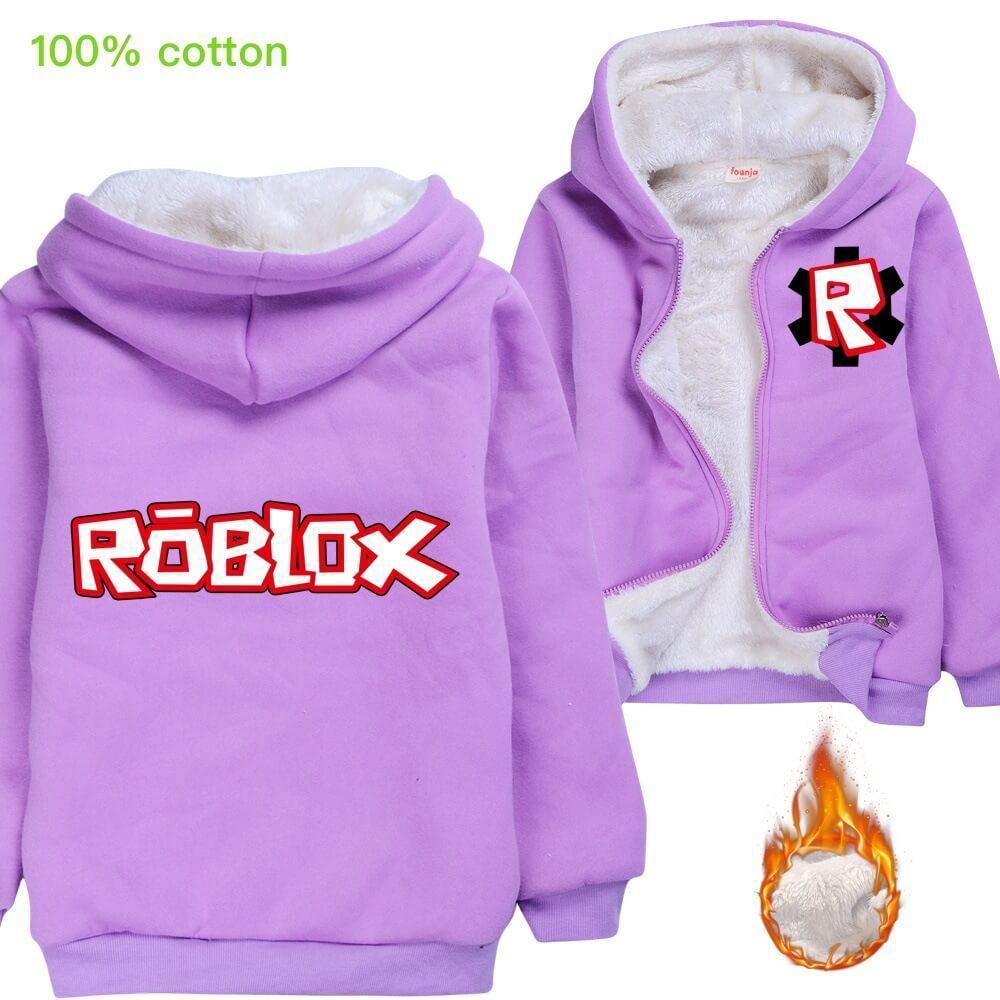 Boys Girls Roblox Game Print Zip Up Fleece Line Cotton Hoodie Jacket Fadcover - 2019 mix roblox kids boys girls cartoon hoodies children pullover casual sweatshirts designer clothes jacket coat outwear sportwear from