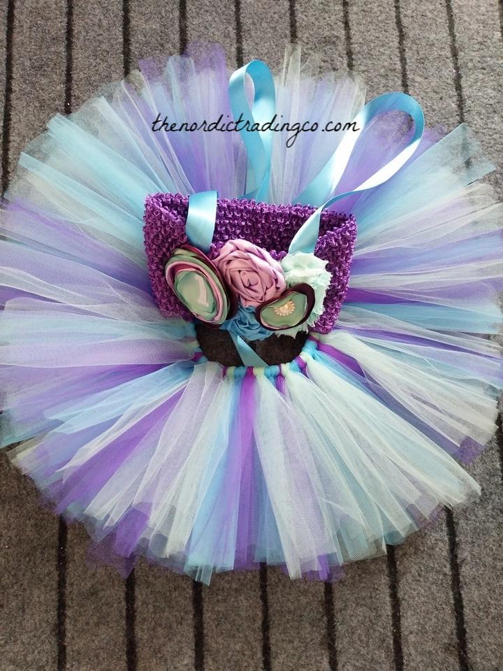 Baby Girl First Birthday Set Little Mermaid 3pc Boutique Tutu Set