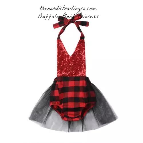 buffalo plaid baby girl outfit