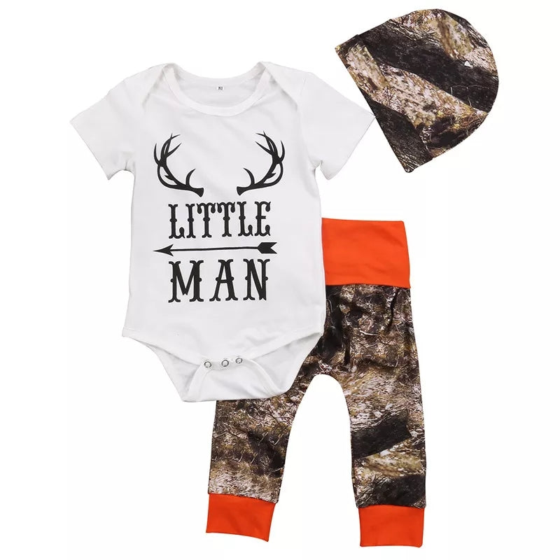 orange baby boy outfit