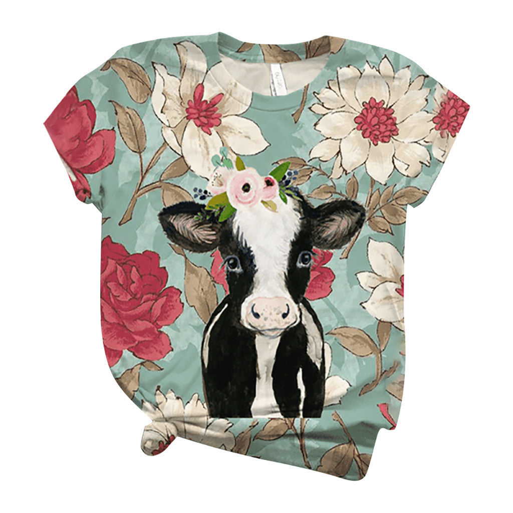 cow print shirt womens