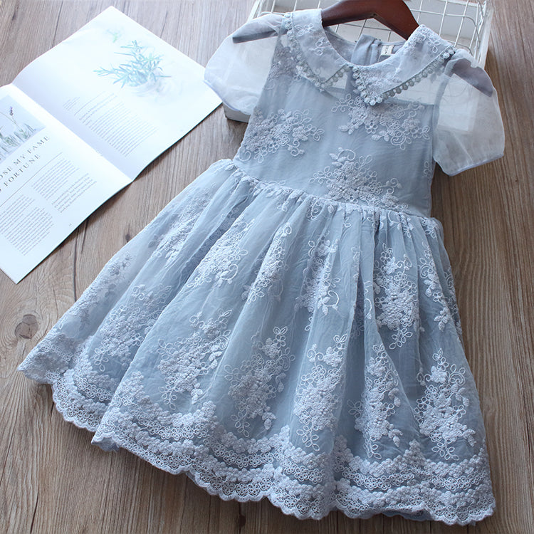 dusty blue dress for girls