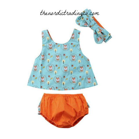 baby girl fox outfit