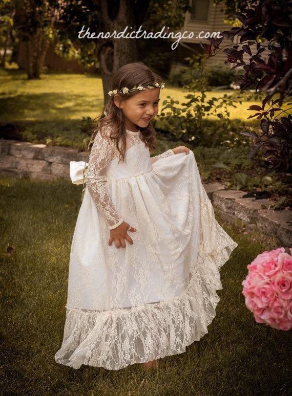 little girl long sleeve maxi dress