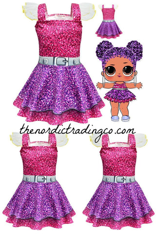 lol doll pink dress