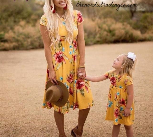 boho mommy and me dresses