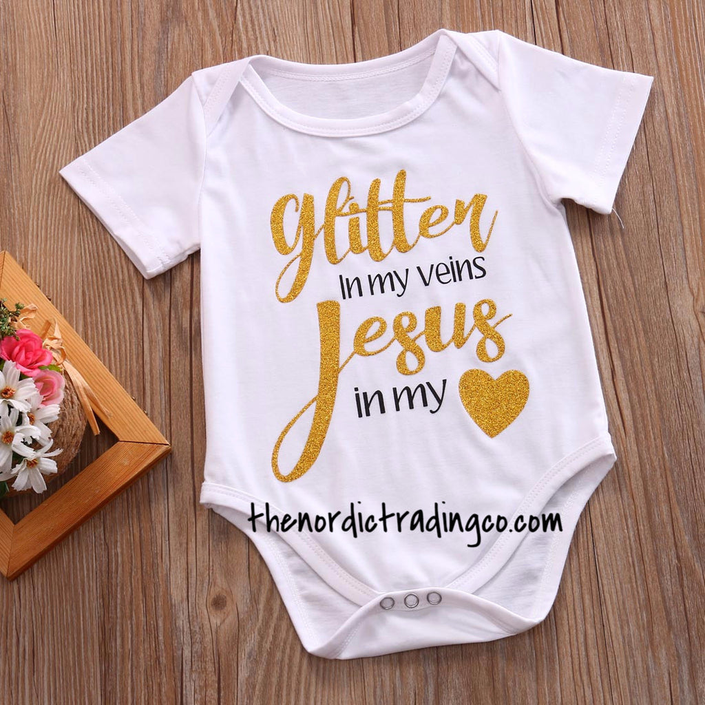 glitter baby clothes