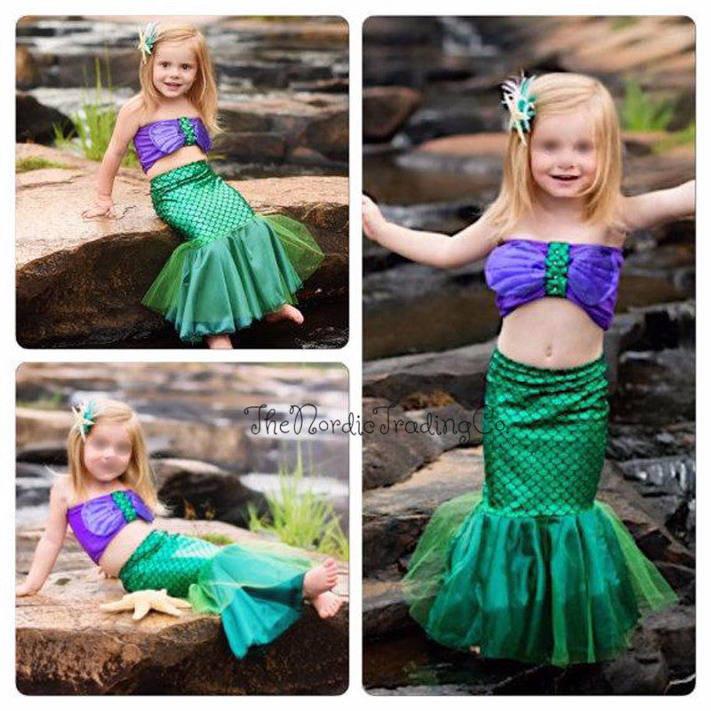 little mermaid girl dress