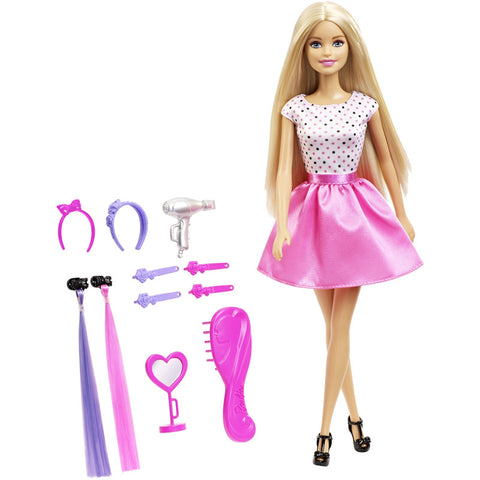 barbie hair accessories set