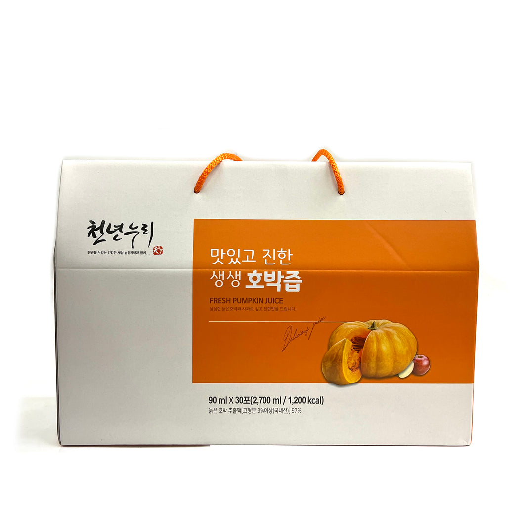 [Chunnyunnuri] Fresh Pumpkin Juice / 천년누리 맛있고 진한 생생 도라지 배 즙 (30pk/box)