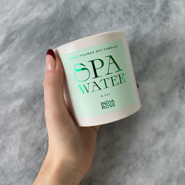 Spa Water Candle