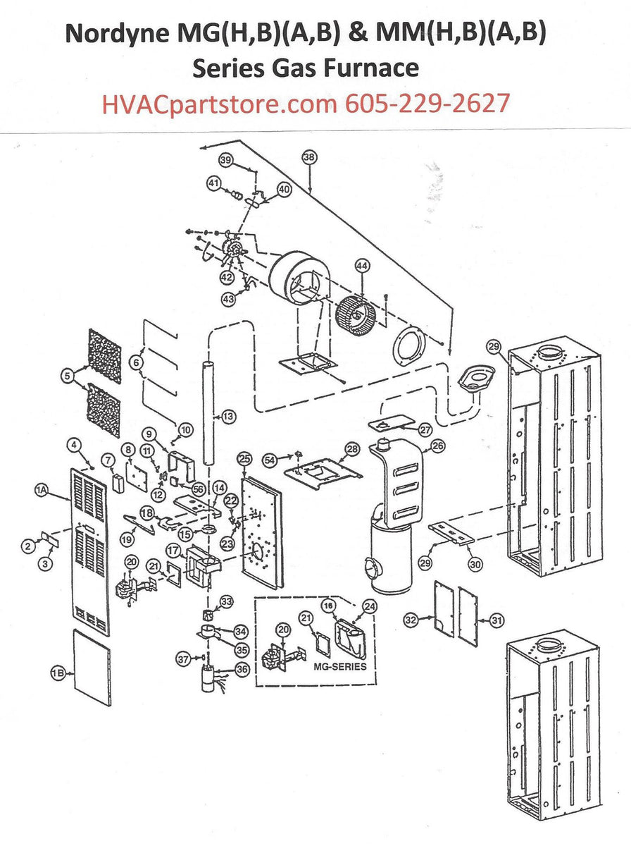 MGBA070 Nordyne Gas Furnace Parts – HVACpartstore old lennox furnace wiring diagram 