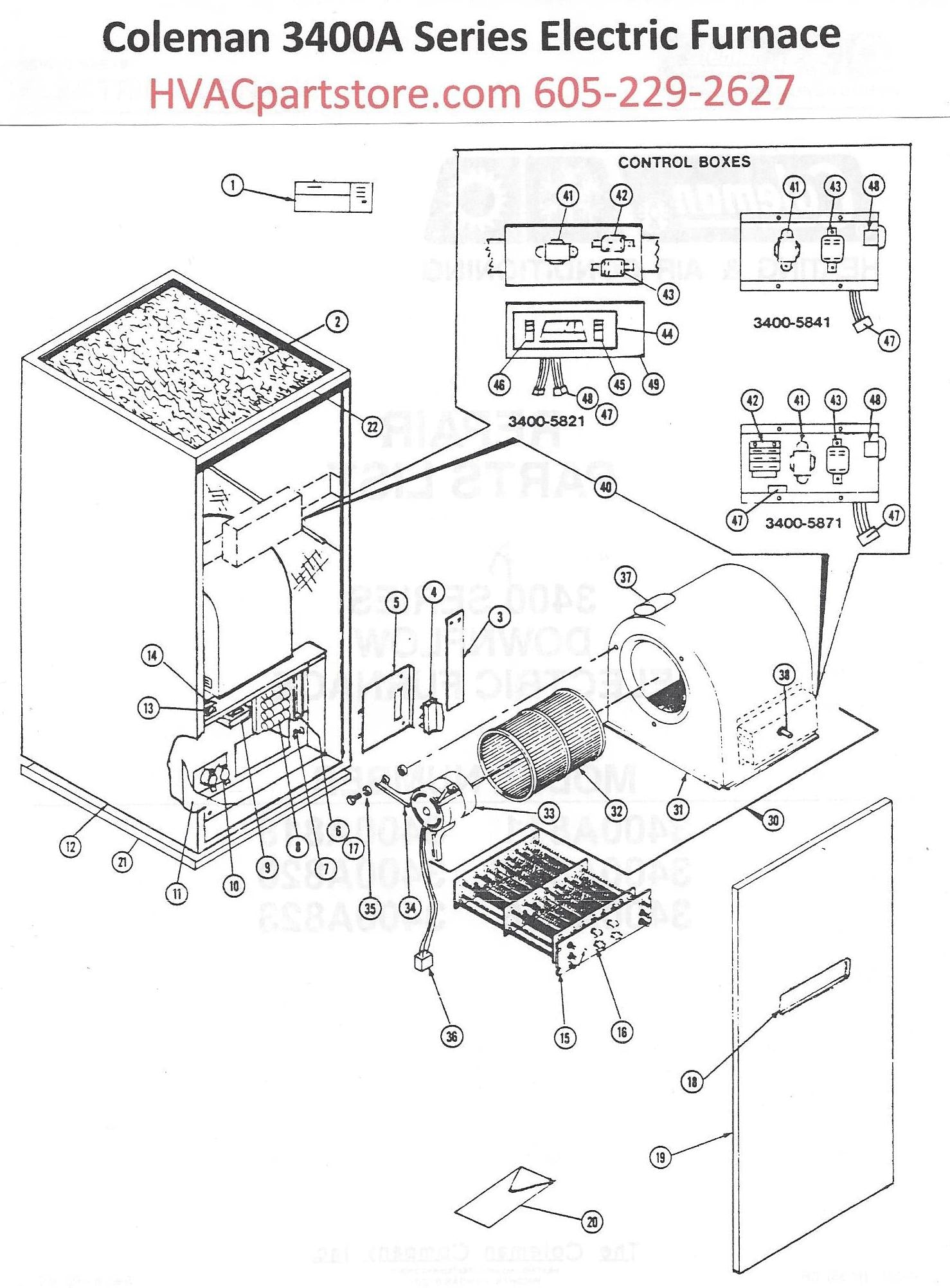 3400A816 Coleman Electric Furnace Parts – HVACpartstore