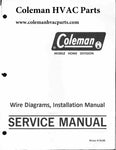 7600, 7700 Coleman Series  Wire Diagram / Parts manual/ Helpful user guide (Download)