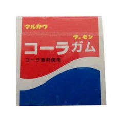 Marukawa Cola Gum Ingredients: Sugar, glucose, starch syrup, starch, gum base, softening agent, acidulant, flavoring, caramel color