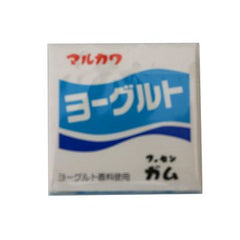 Marukawa yogurt Gum Ingredients: Sugar, glucose, starch syrup, starch, gum base, softening agent, acidulant, flavoring, safflower dye