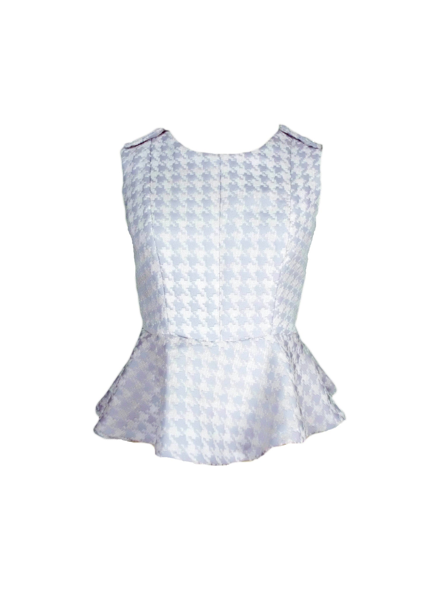 houndstooth peplum top