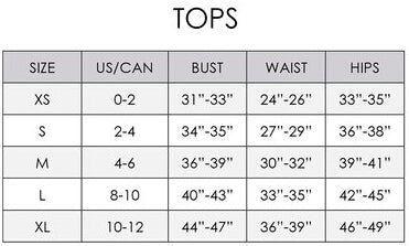 Tops size