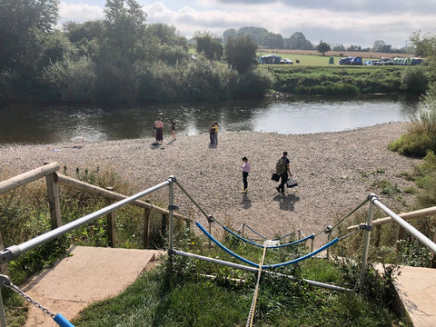 Tresseck campsite canoe launch by Piggl Campervan