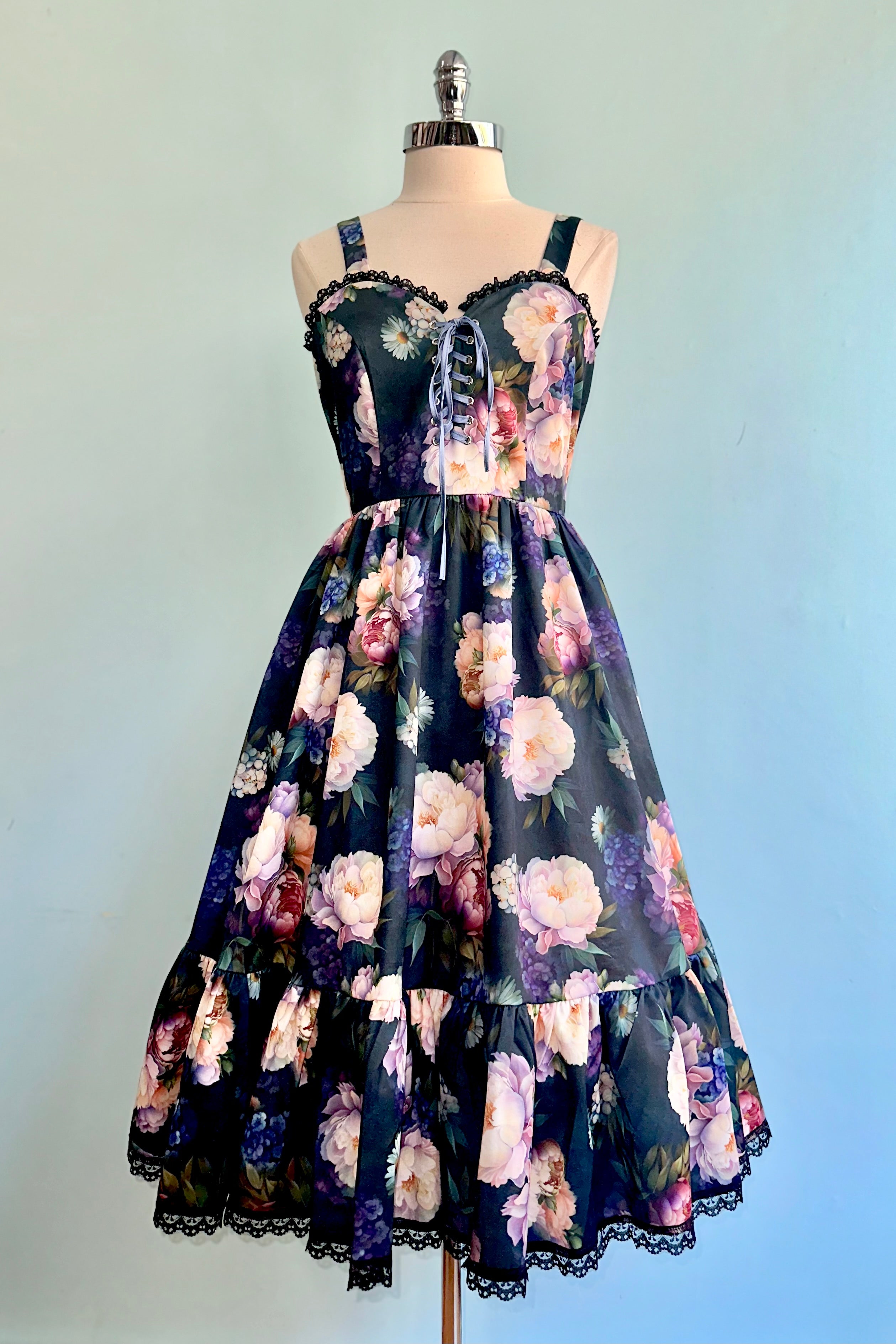 Heidi Dress in Boudoir Floral by Wax Poetic