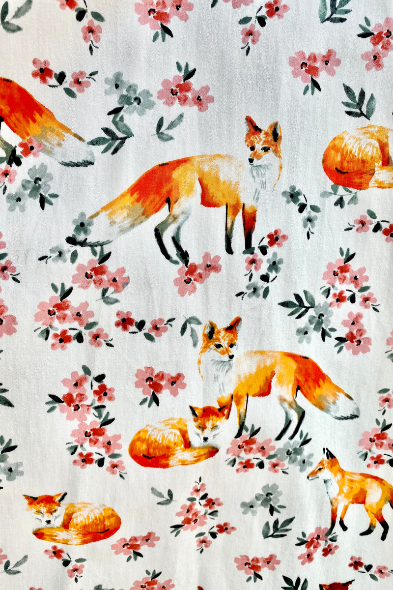 Fox and Floral V-Neck Dress by Eva Rose – Modern Millie