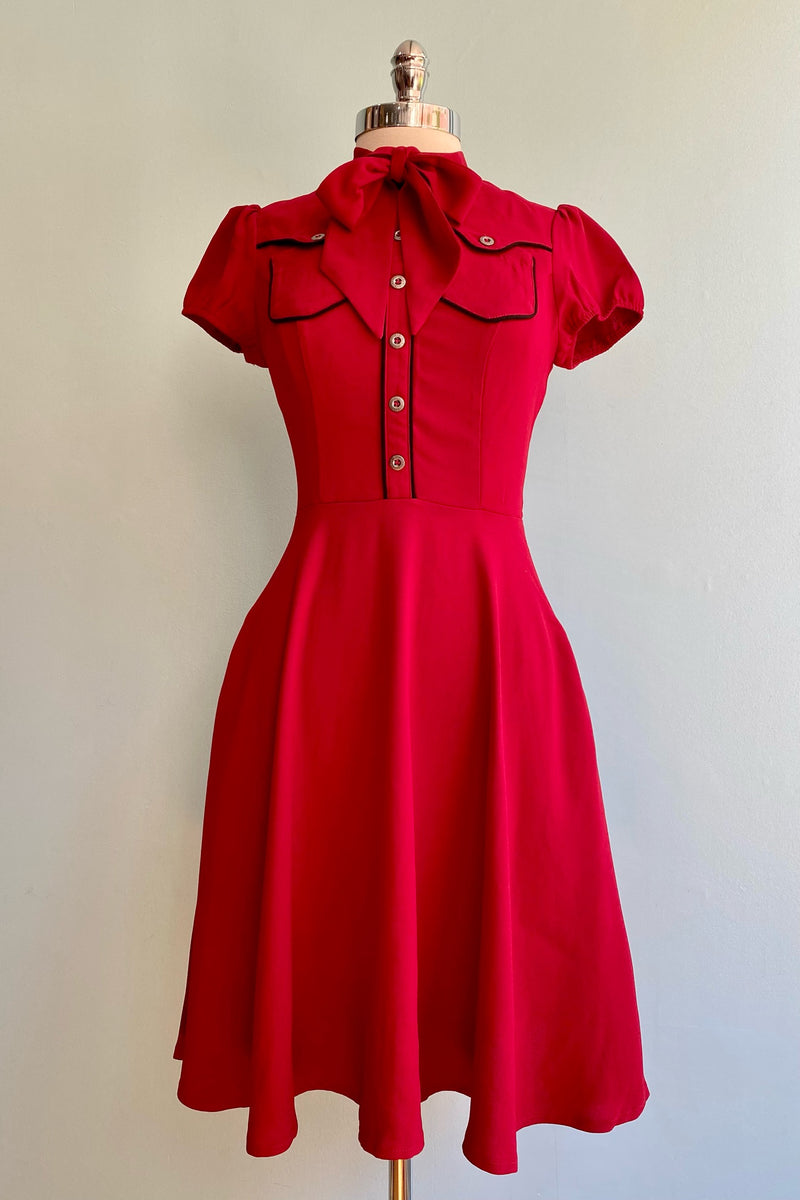 Red Millie Dress by Hell Bunny