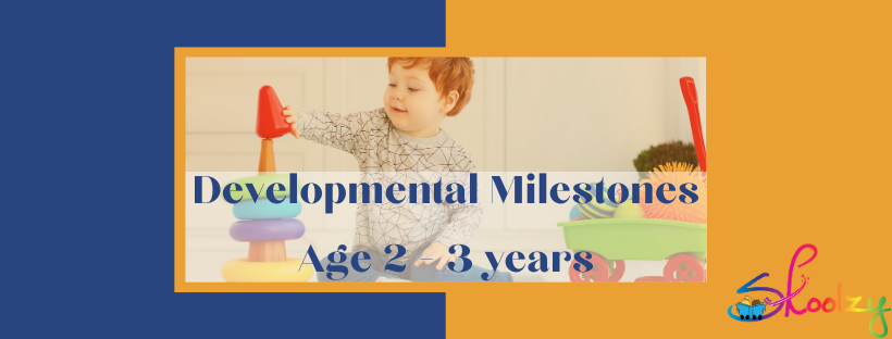 Developmental Milestones 2-3 year olds – Skoolzy