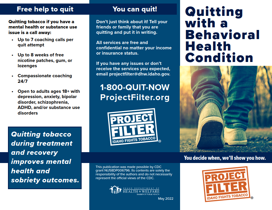 Project Filter Behavioral Health Brochure Idaho Health Tools 6917