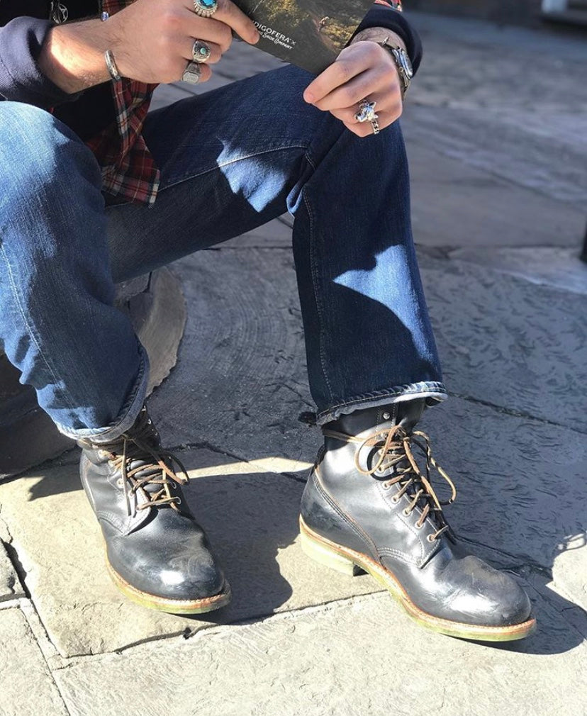 red wing boots with jeans