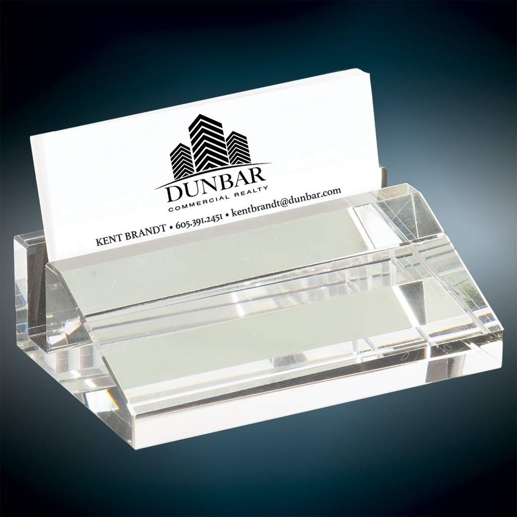 Executive Crystal Business Card Holder Exclusive Engravings Llc