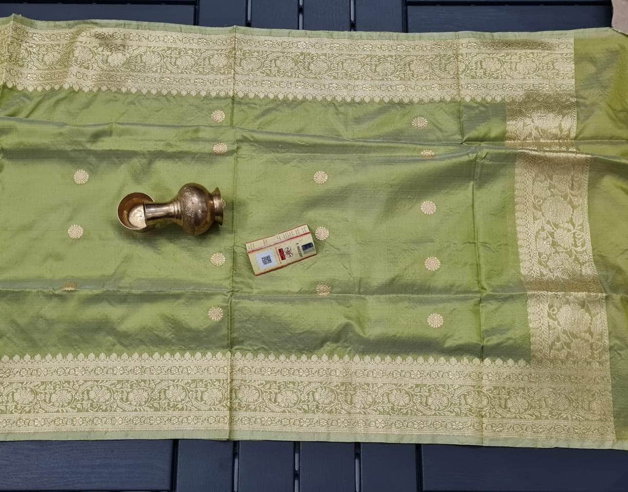 Banarasi Handloom Pure Khaddi Katan Silk Saree