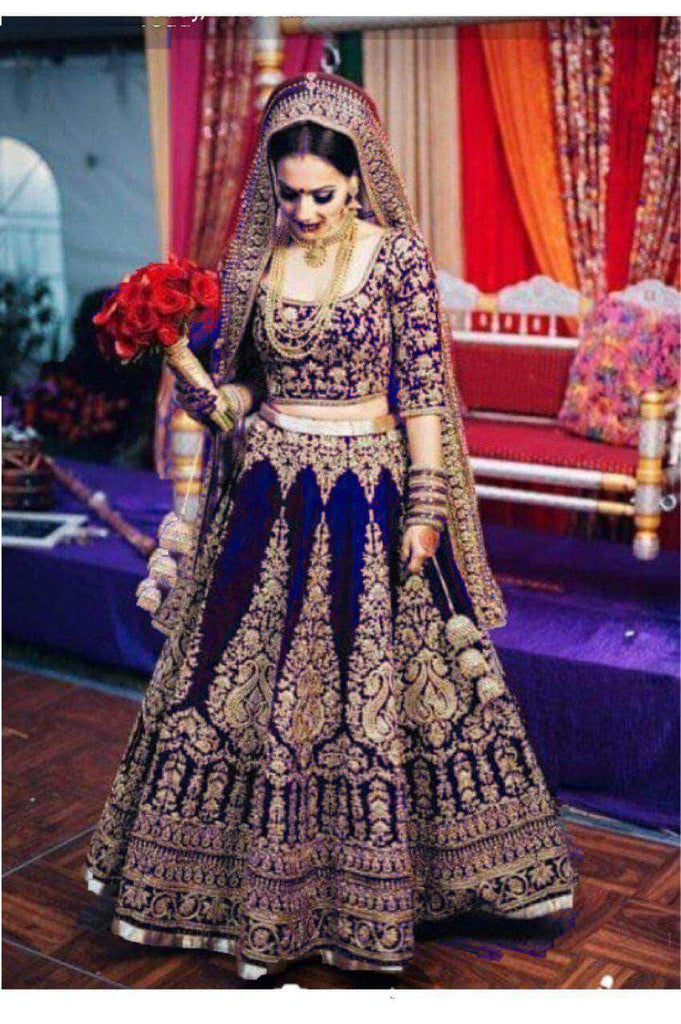 Buy Red Rajasthani Bridal Lehenga For Women Online - Frontierraas