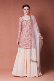 Designer Pure Georgette Sharara Suit in - Salwar suit - FashionVibes