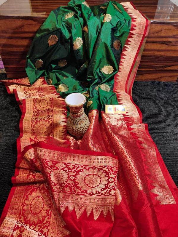 New Exclusive Pure Banarasi Handloom Khaddi Katan Silk Saree